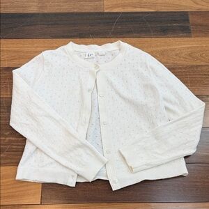 GAP Girls White Cardigan